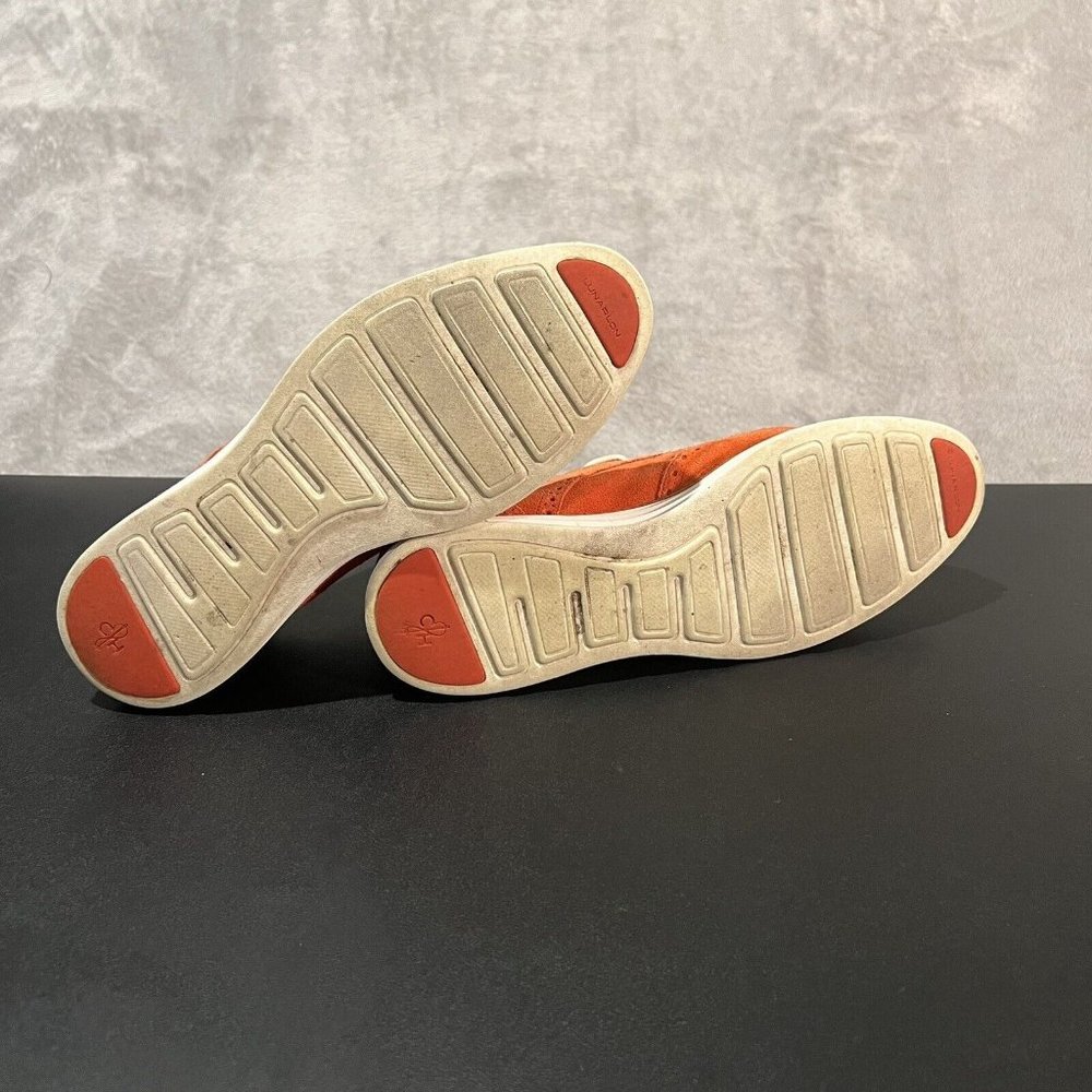Cole Haan Lunargrand Wingtip Oxford Women's 8 B Orange Suede Dress Casual Shoes - Picture 4 of 10